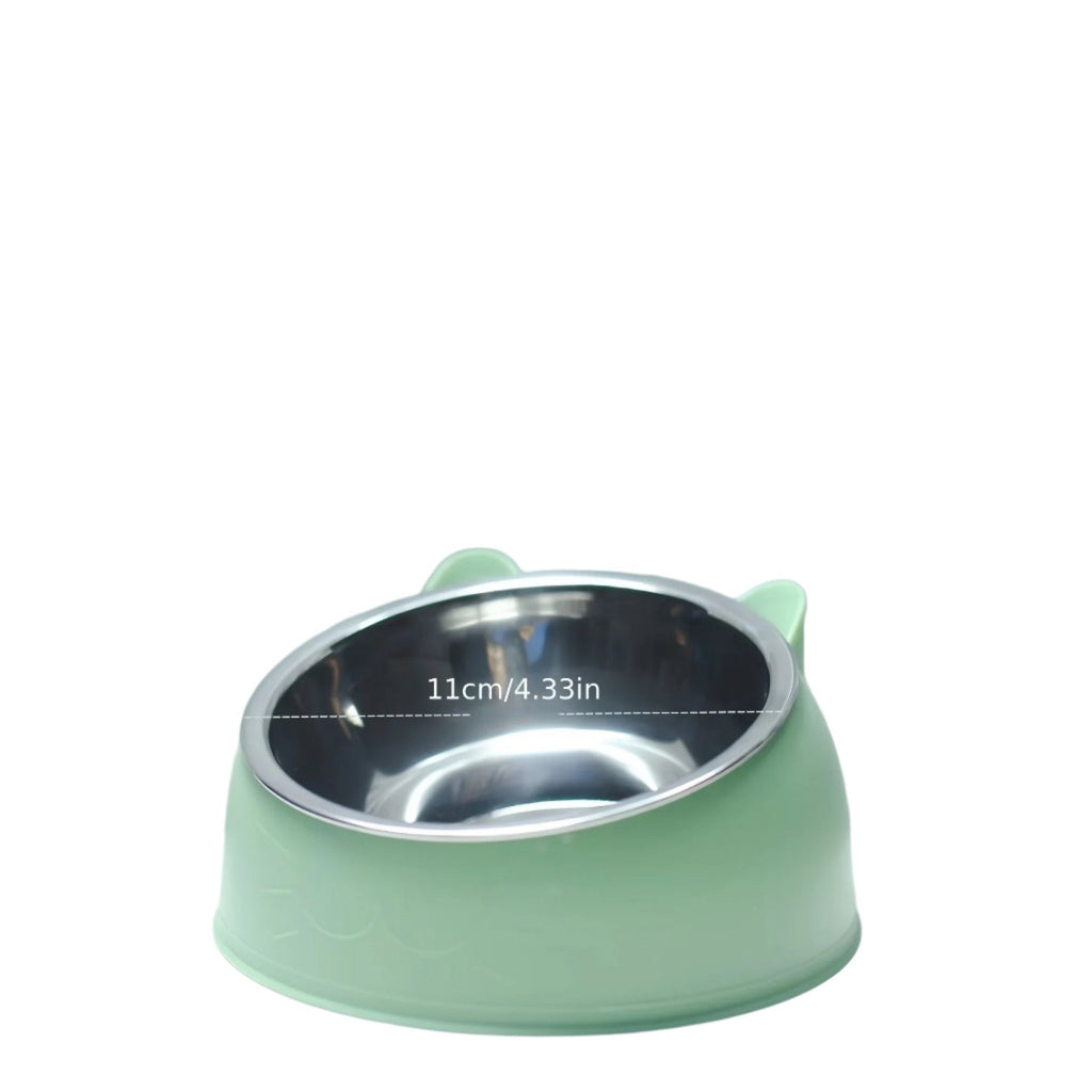 Podwyższona miska dla kotów - ComfortBowl-Zielony-Trend Polska