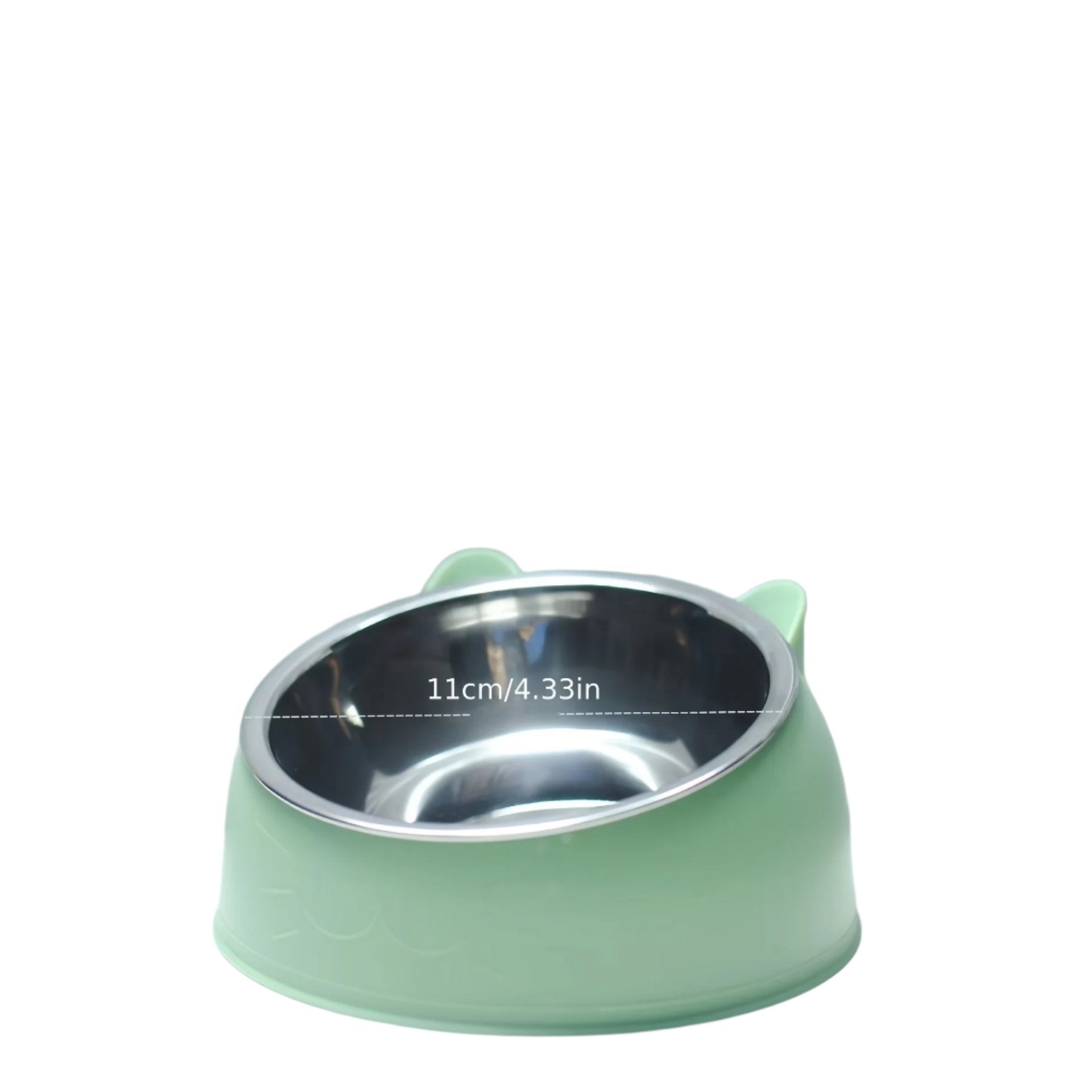 Podwyższona miska dla kotów - ComfortBowl-Zielony-Trend Polska