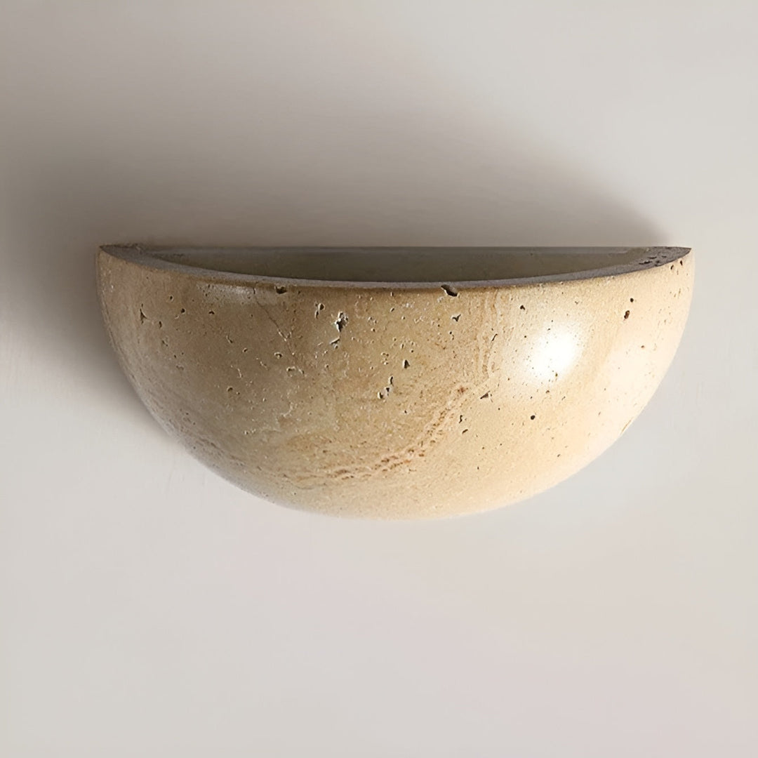 Półokrągła Lampa Ścienna LED Wabi-Sabi – ZenGlow-Trend Polska