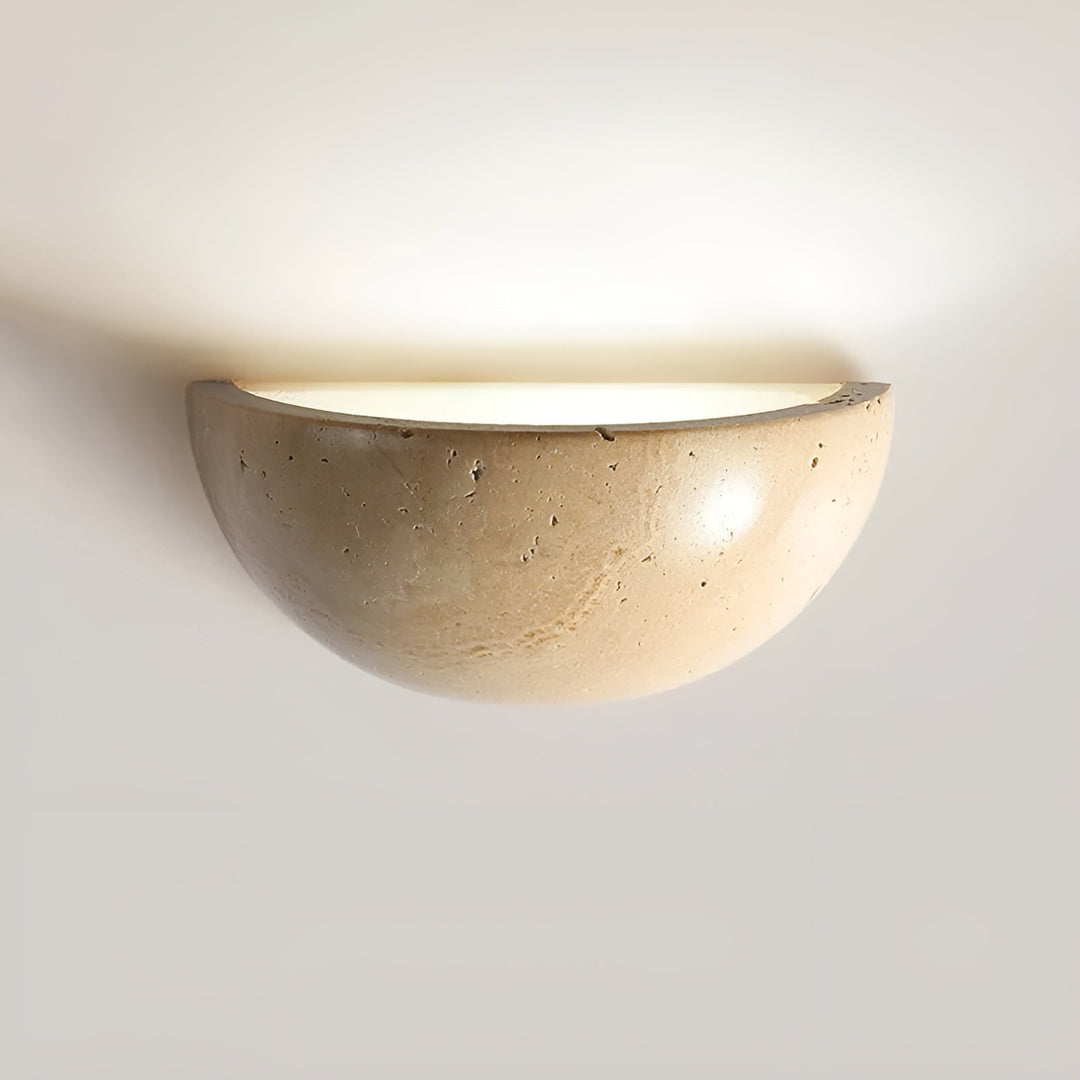 Półokrągła Lampa Ścienna LED Wabi-Sabi – ZenGlow-Trend Polska