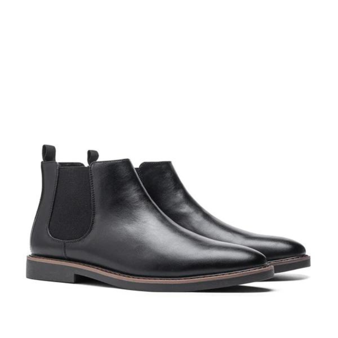 Ponadczasowe męskie buty Chelsea - David-Czarny-40-Trend Polska