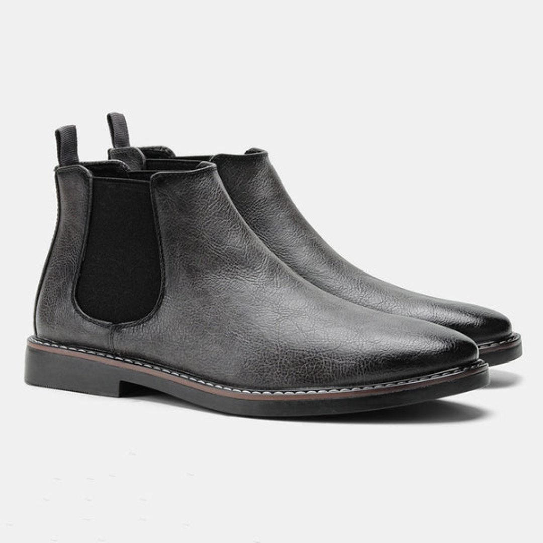 Ponadczasowe męskie buty Chelsea - David-Szary-40-Trend Polska