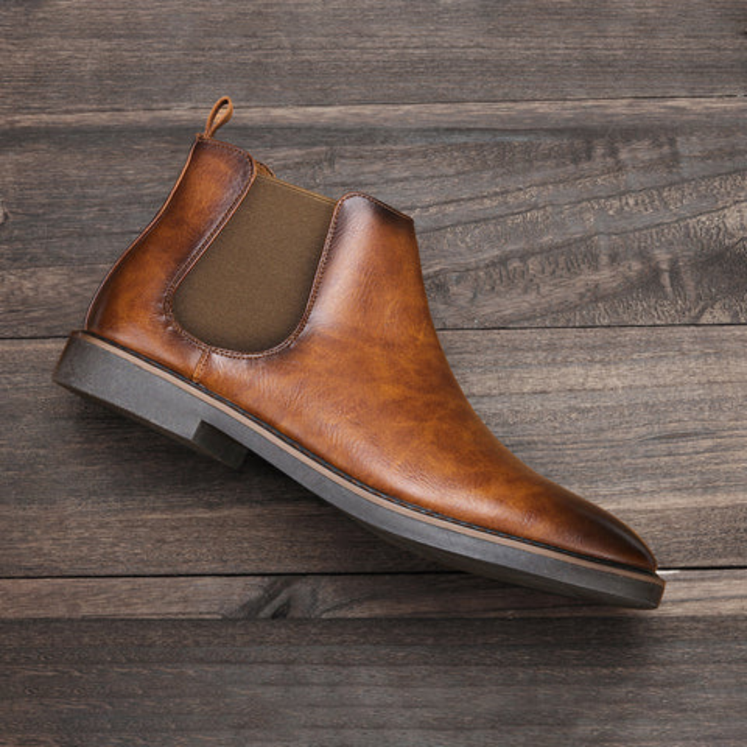 Ponadczasowe męskie buty Chelsea - David-Czarny-40-Trend Polska
