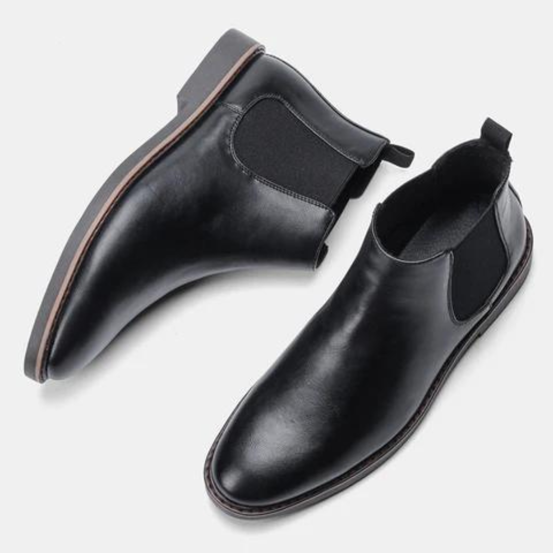 Ponadczasowe męskie buty Chelsea - David-Czarny-40-Trend Polska