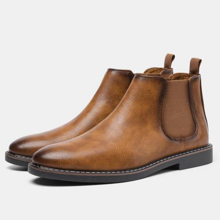 Ponadczasowe męskie buty Chelsea - David-Czarny-40-Trend Polska