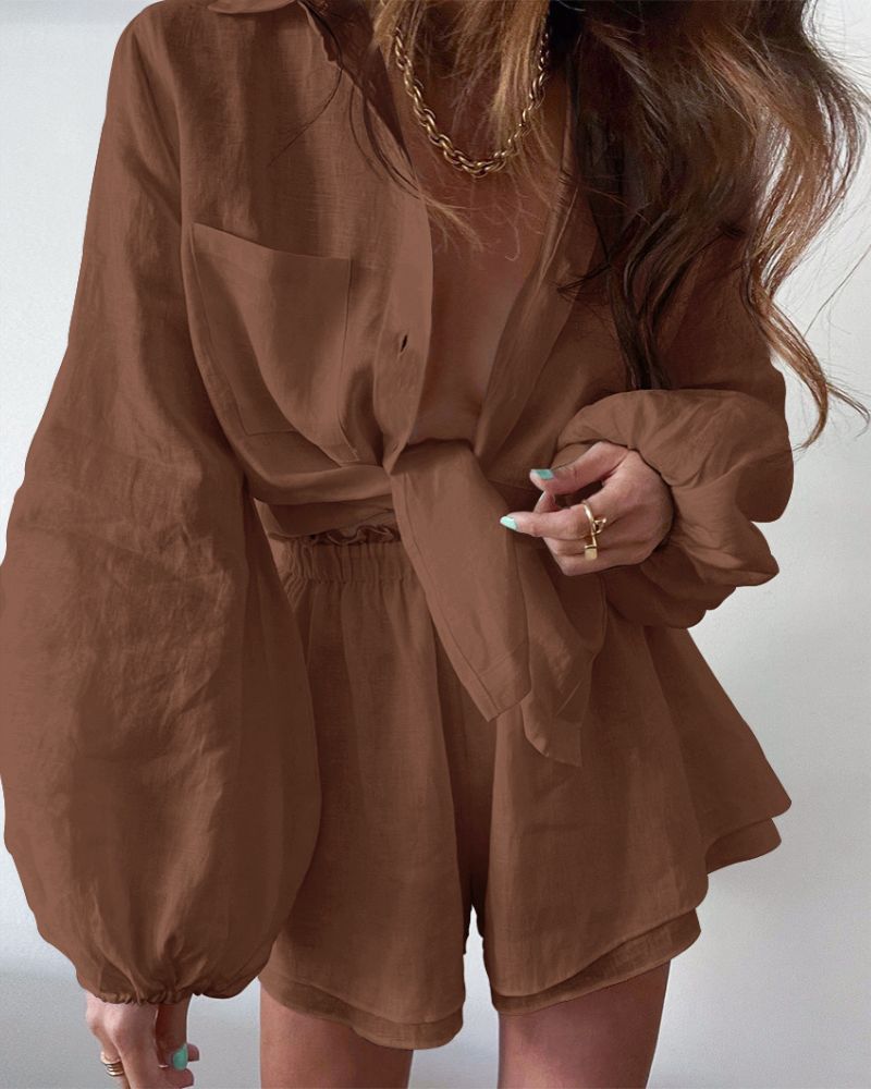 Ponadtożowa lniana letnia odzież damska – Celeste-Beżowy-S-Trend Polska