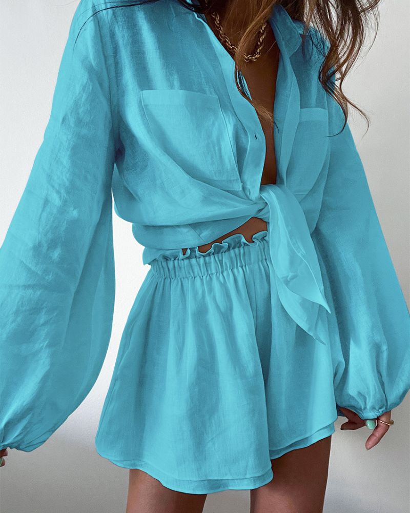 Ponadtożowa lniana letnia odzież damska – Celeste-Beżowy-S-Trend Polska