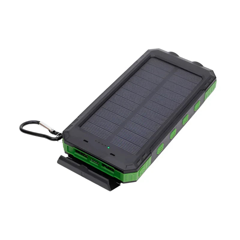 Powerbank z energią słoneczną z latarką - SolarCharge Pro-Zielony-5000 mAh-Trend Polska