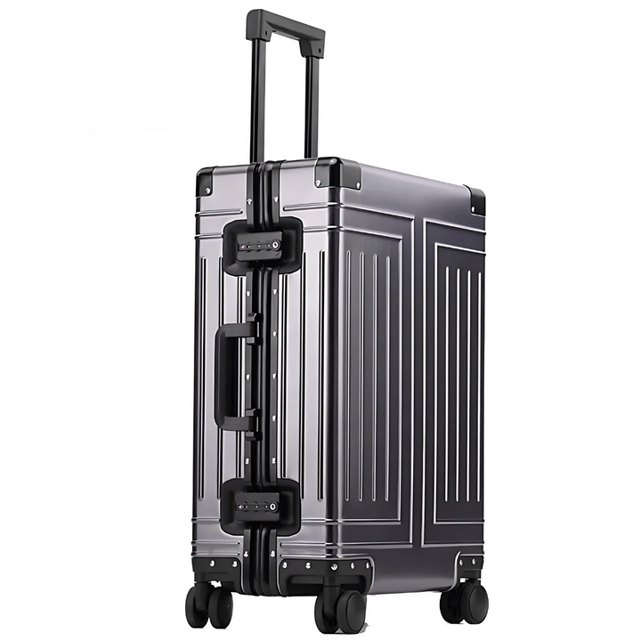 Premium aluminiowa walizka – Emperor-Szary-S (37 L)-Trend Polska