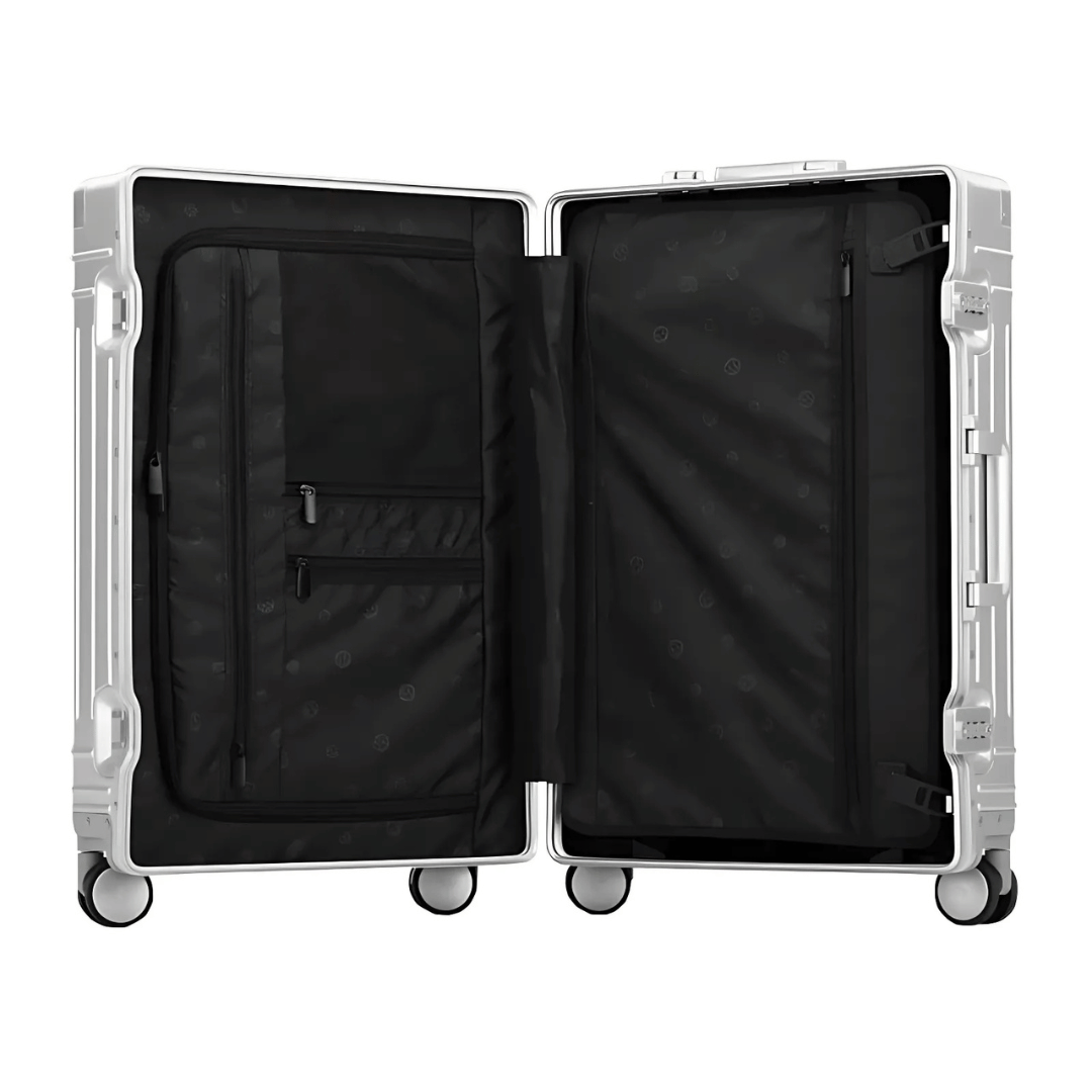 Premium aluminiowa walizka – Emperor-Srebro-S (37 L)-Trend Polska