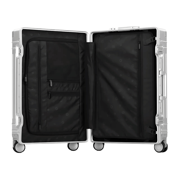 Premium aluminiowa walizka – Emperor-Srebro-S (37 L)-Trend Polska