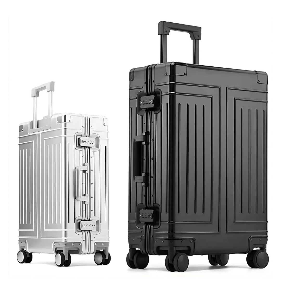 Premium aluminiowa walizka – Emperor-Srebro-S (37 L)-Trend Polska