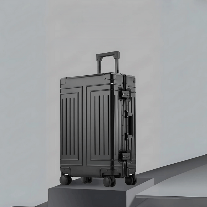 Premium aluminiowa walizka – Emperor-Srebro-S (37 L)-Trend Polska