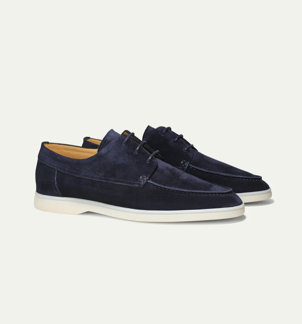 Premium skórzane loafersy dla mężczyzn - Antonio-morski niebieski-38-Trend Polska