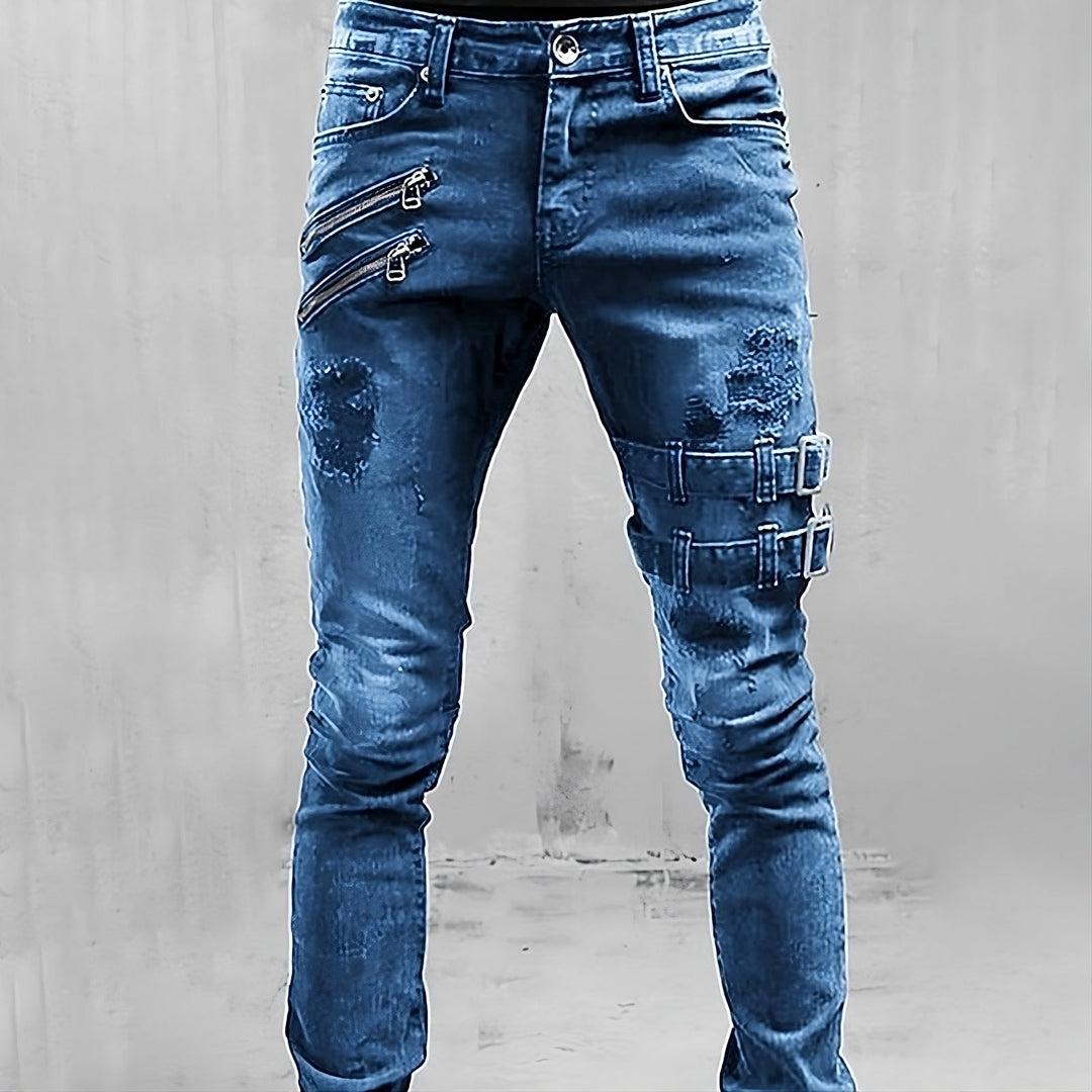 Premiumowe Jeansy - EliteDenim-Niebieski-S-Trend Polska