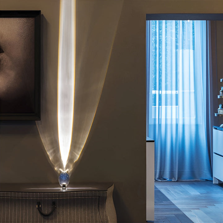 Prizmatyczna lampa projektorowa z LED - Lunara-S (Średnica 8cm x Wysokość 5cm)-Trend Polska