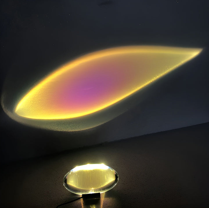 Prizmatyczna lampa projektorowa z LED - Lunara-S (Średnica 8cm x Wysokość 5cm)-Trend Polska