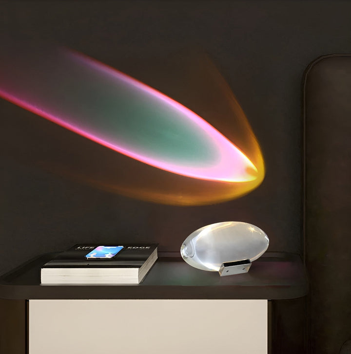 Prizmatyczna lampa projektorowa z LED - Lunara-S (Średnica 8cm x Wysokość 5cm)-Trend Polska