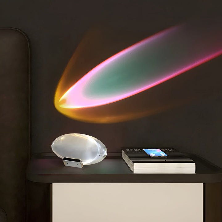 Prizmatyczna lampa projektorowa z LED - Lunara-S (Średnica 8cm x Wysokość 5cm)-Trend Polska