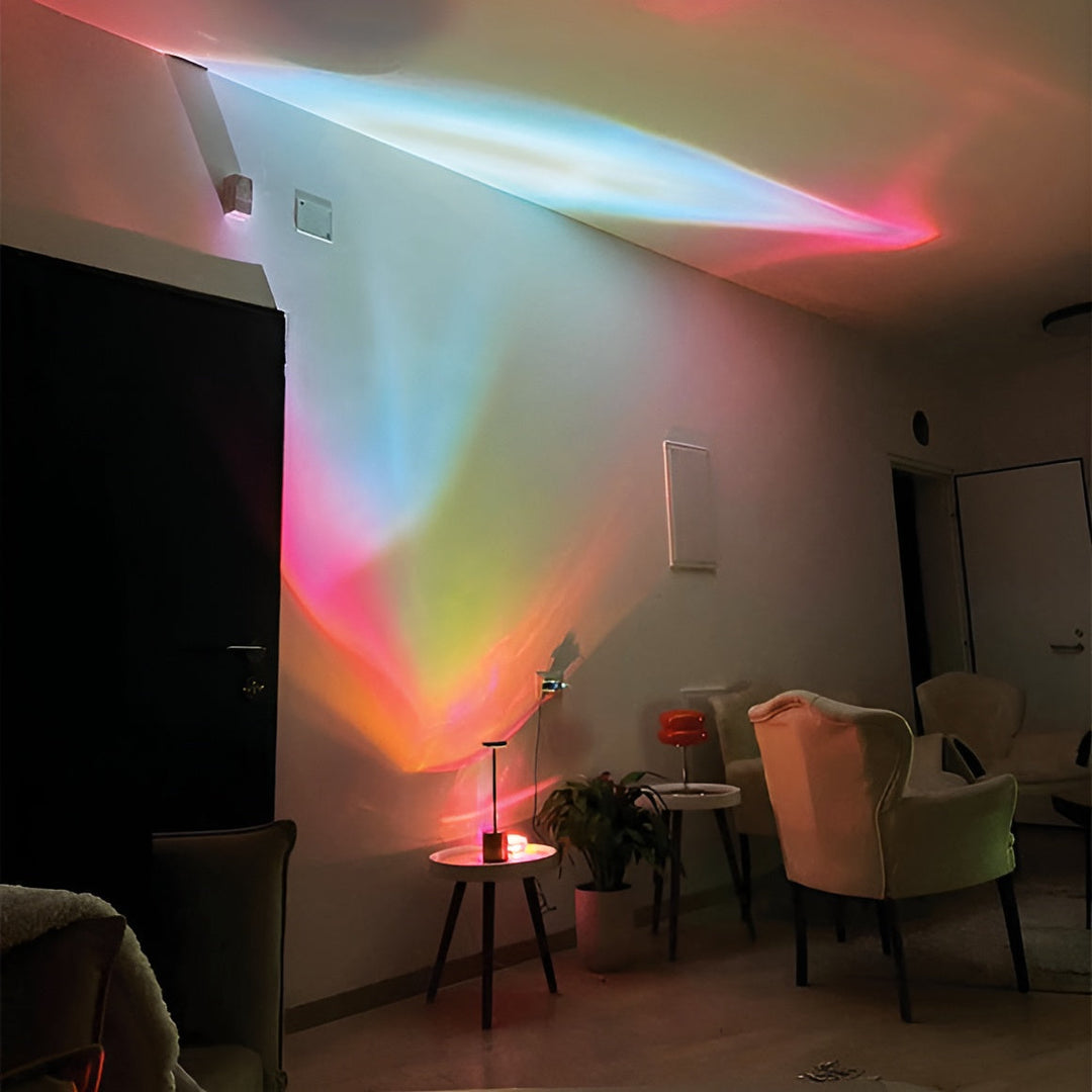 Prizmatyczna lampa projektorowa z LED - Lunara-S (Średnica 8cm x Wysokość 5cm)-Trend Polska