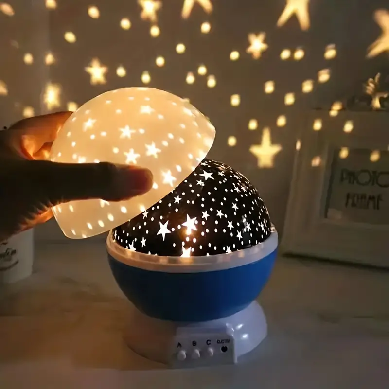 Projektor gwiazd Lampa nocna - Luna-Niebieski-Trend Polska