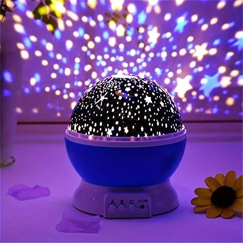 Projektor gwiazd Lampa nocna - Luna-Niebieski-Trend Polska