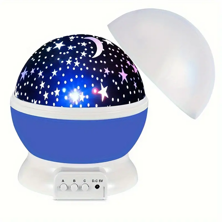 Projektor gwiazd Lampa nocna - Luna-Niebieski-Trend Polska