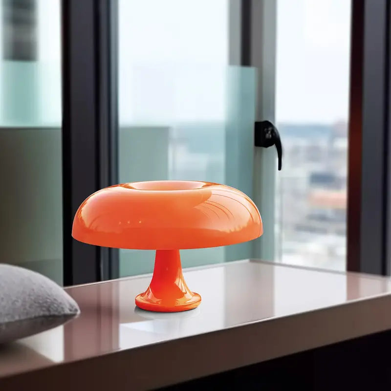 Przenośna i luksusowa lampka stołowa w kształcie grzyba - LumiShroom-Pomarańczowy-Trend Polska