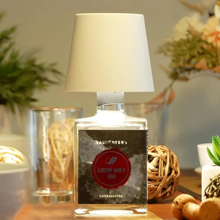 Przenośna lampa LED w butelce - GlowBottle-Biały-3 Kolory-Trend Polska
