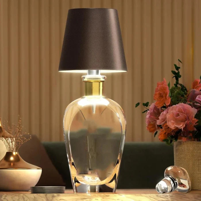 Przenośna lampa LED w butelce - GlowBottle-Brązowy-3 Kolory-Trend Polska
