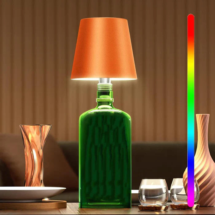 Przenośna lampa LED w butelce - GlowBottle-Pomarańczowy-3 Kolory-Trend Polska