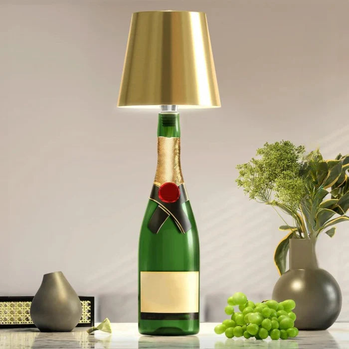 Przenośna lampa LED w butelce - GlowBottle-Czarny-3 Kolory-Trend Polska