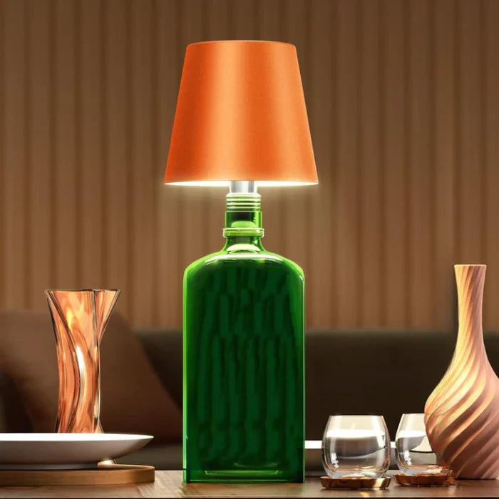 Przenośna lampa LED w butelce - GlowBottle-Czarny-3 Kolory-Trend Polska