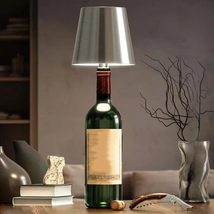 Przenośna lampa LED w butelce - GlowBottle-Czarny-3 Kolory-Trend Polska