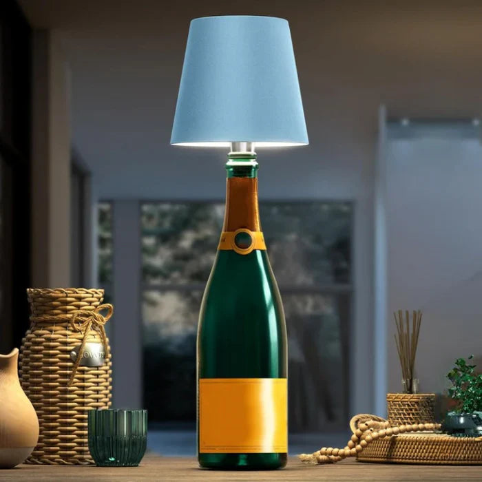 Przenośna lampa LED w butelce - GlowBottle-Czarny-3 Kolory-Trend Polska