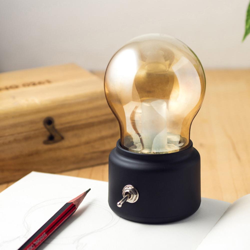 Przenośna Lampa Stołowa Retro - LumiRetro-Złoto-Trend Polska