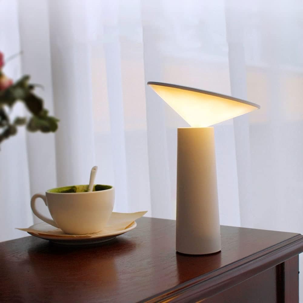 Przenośna Przyciemniana Lampa Stołowa - LumoFlex-Biały-Trend Polska
