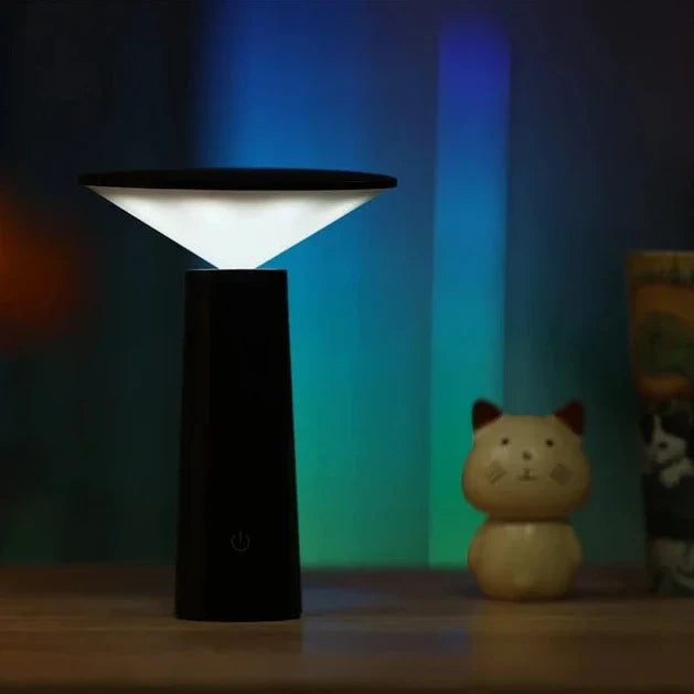 Przenośna Przyciemniana Lampa Stołowa - LumoFlex-Czarny-Trend Polska