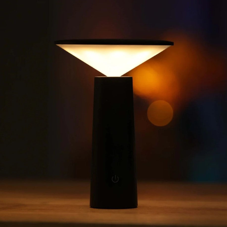 Przenośna Przyciemniana Lampa Stołowa - LumoFlex-Czarny-Trend Polska