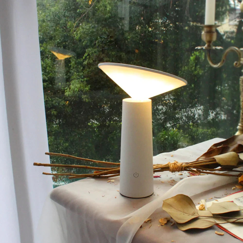 Przenośna Przyciemniana Lampa Stołowa - LumoFlex-Czarny-Trend Polska