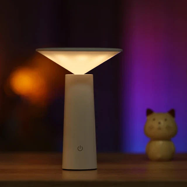 Przenośna Przyciemniana Lampa Stołowa - LumoFlex-Czarny-Trend Polska