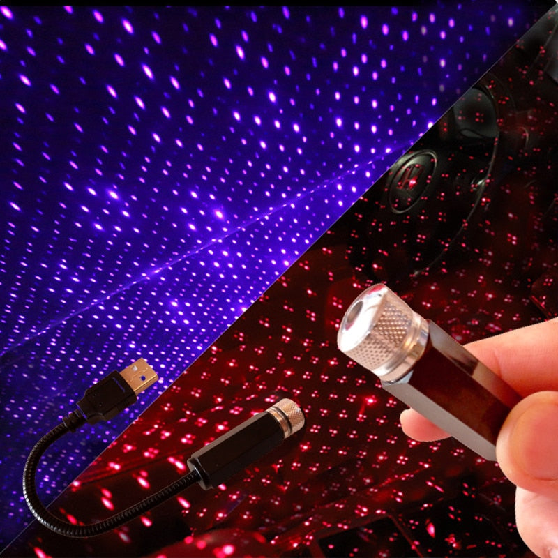 Przenośny projektor gwiazd - StarGlow-Czerwony-Trend Polska