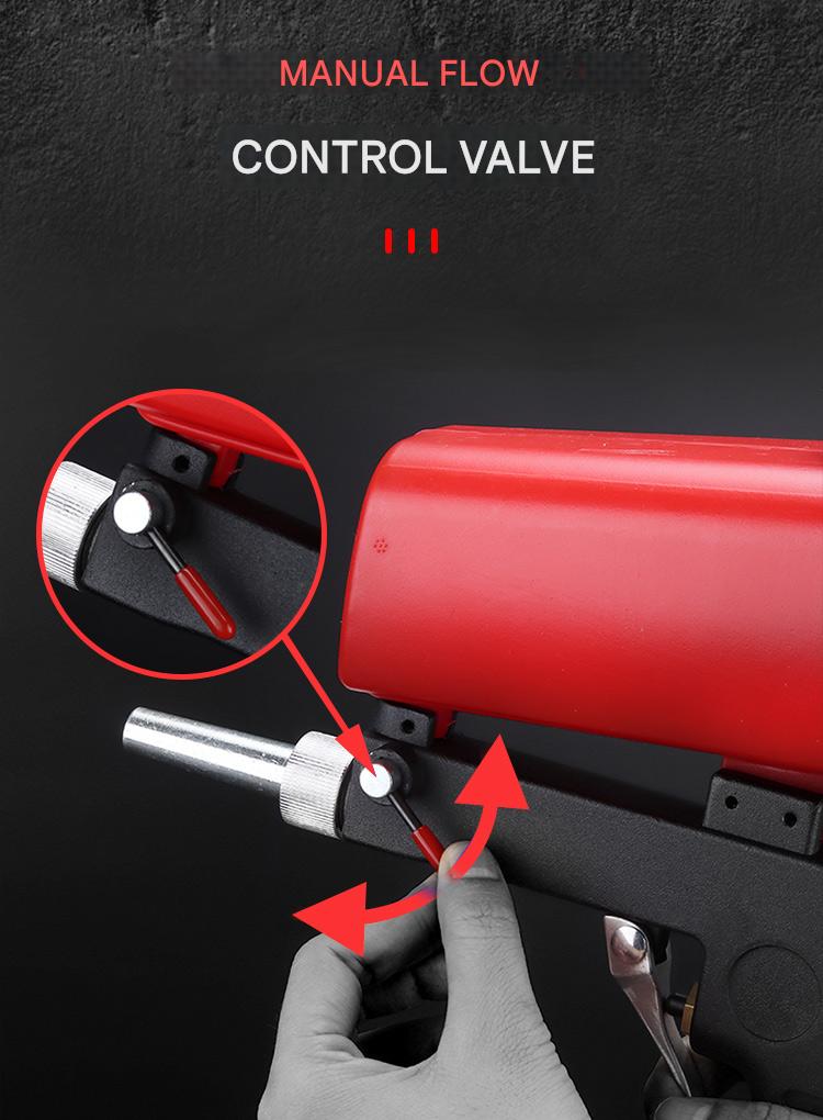 Przenośny, ręczny pneumatyczny pistolet do piaskowania-Pistolet do piaskowania z aluminium-Trend Polska