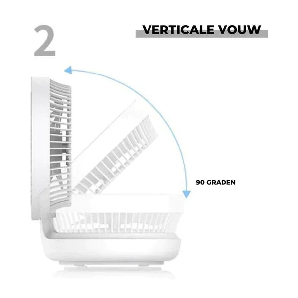 Przenośny wentylator stołowy - AirFlowPro-Biały-Bezprzewodowy-Trend Polska
