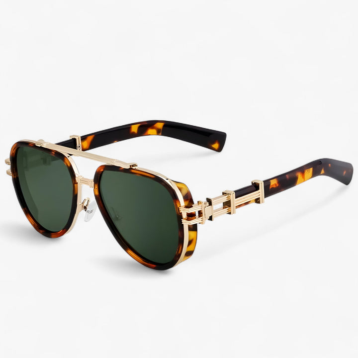 Przesadna okulary przeciwsłoneczne w stylu steampunk z polaryzowanymi soczewkami – Arclight-Leopard-Trend Polska