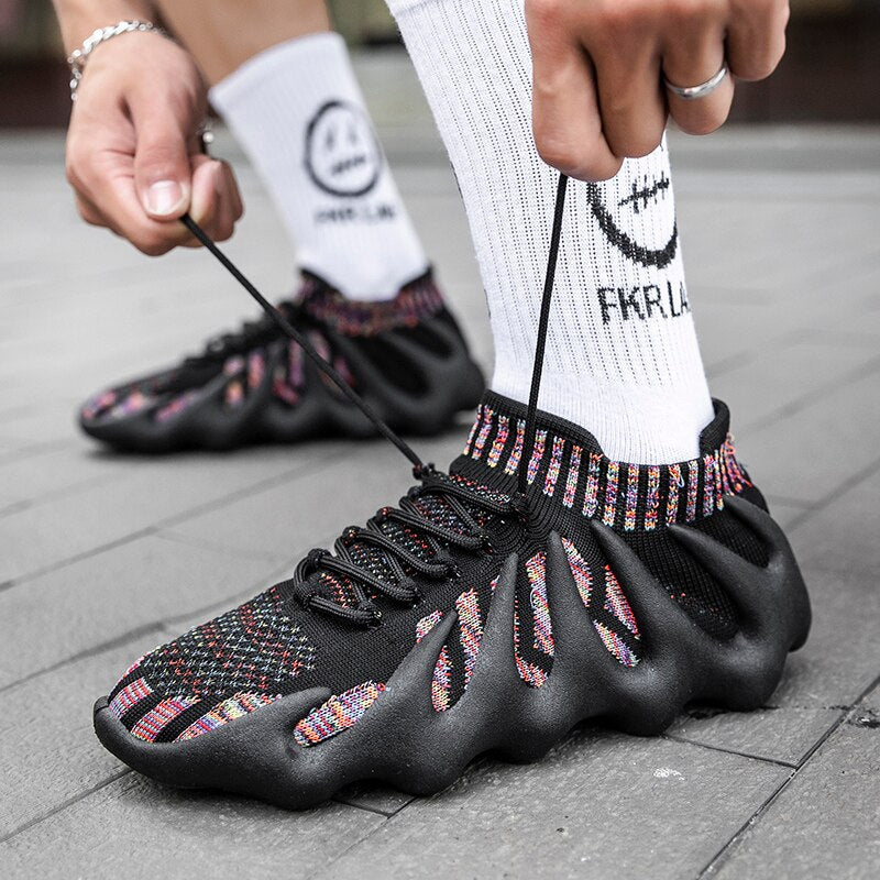 Przewiewne siateczkowe sneakersy – Milo-Rot-35-Trend Polska
