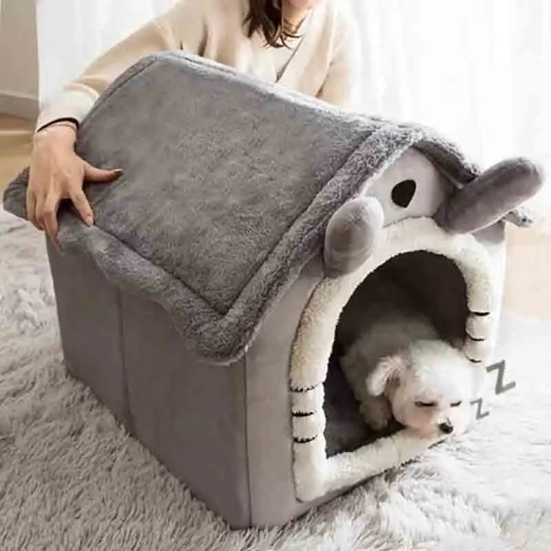 Przytulna klatka dla psów - SnugglyNest-Szary-S-Trend Polska