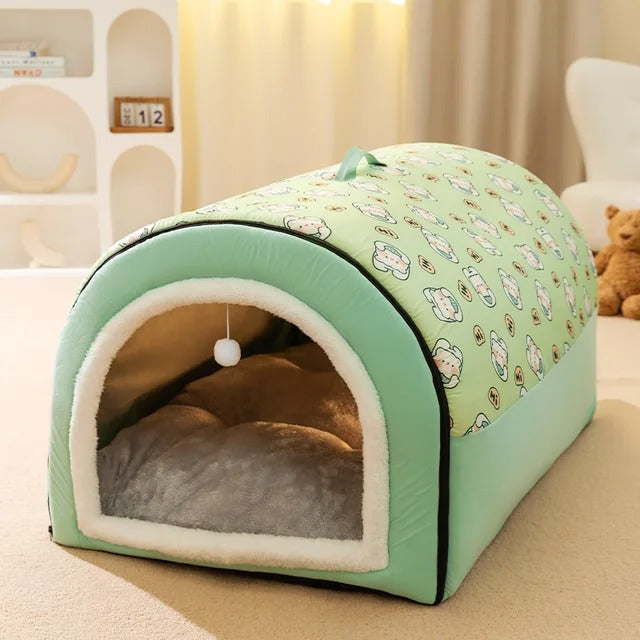 Przytulny domek dla psów i kotów – SnugPod-Zielony-S-Trend Polska