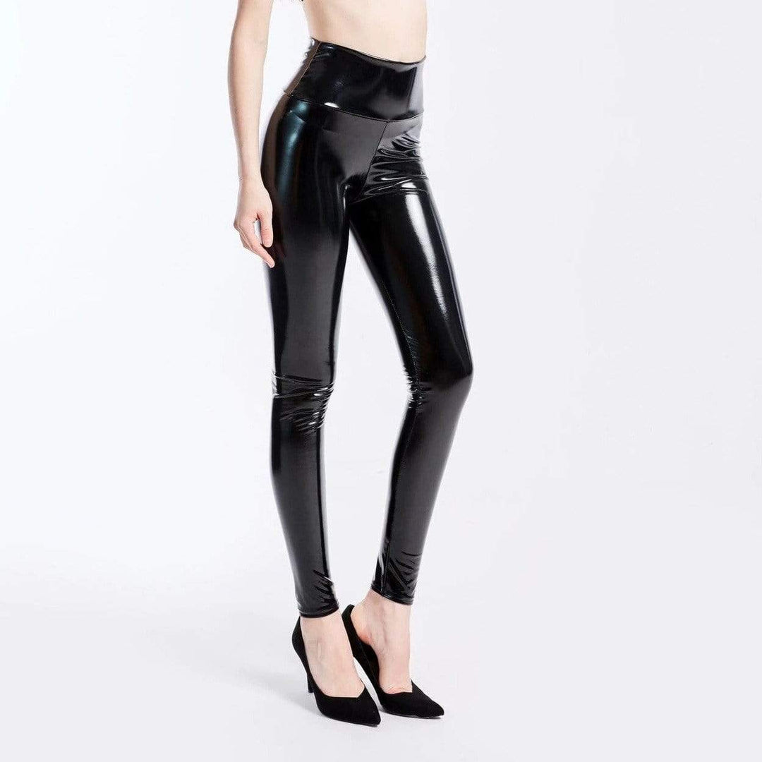 PU Skórzane Legginsy - Ilse-Czarny-XS-Trend Polska