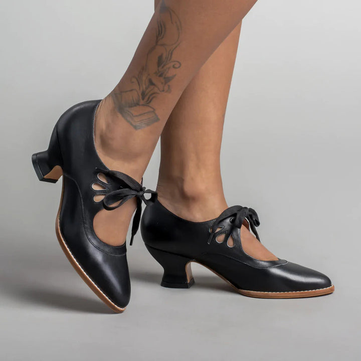 Pumps ortopedyczne ze skóry – Viviana-Czarny-35-Trend Polska